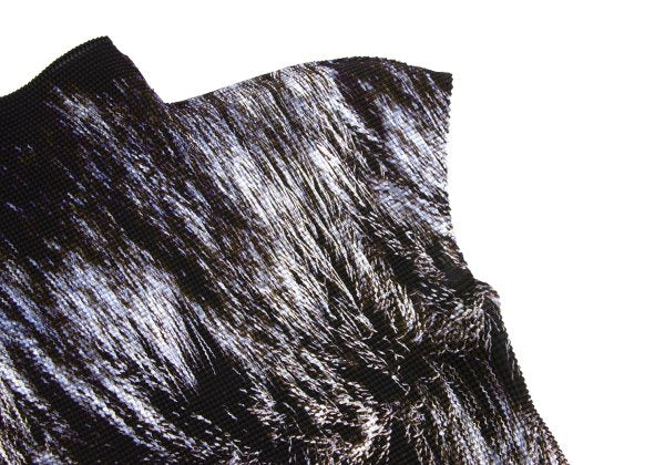 ISSEY MIYAKE me Stretch Pleated Hair Blouse Black Size F