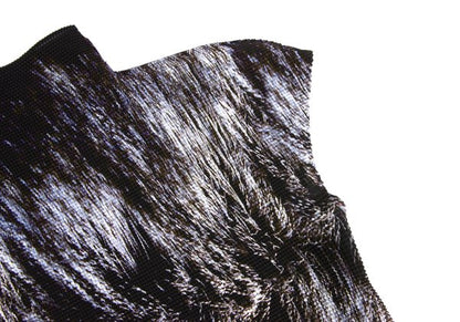 ISSEY MIYAKE me Stretch Pleated Hair Blouse Black Size F