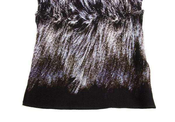 ISSEY MIYAKE me Stretch Pleated Hair Blouse Black Size F