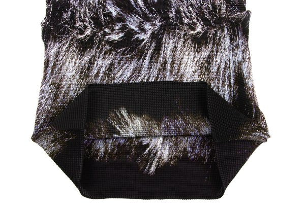 ISSEY MIYAKE me Stretch Pleated Hair Blouse Black Size F