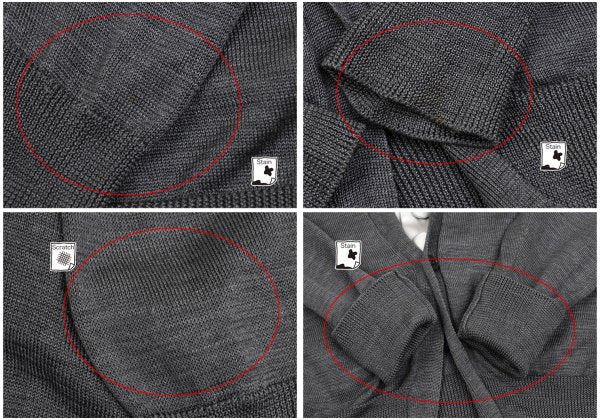 LIMI feu Silk Vest Layered Knit Cardigan Gray Size S