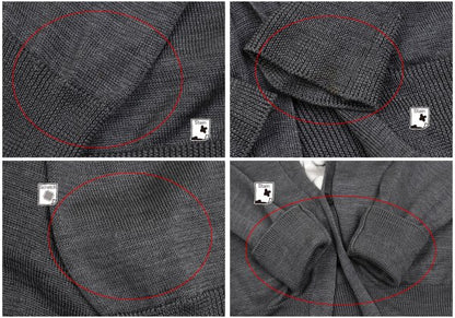 LIMI feu Silk Vest Layered Knit Cardigan Gray Size S