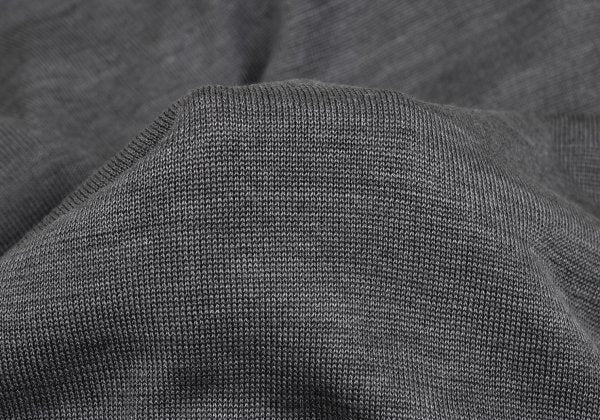 LIMI feu Silk Vest Layered Knit Cardigan Gray Size S