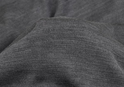LIMI feu Silk Vest Layered Knit Cardigan Gray Size S