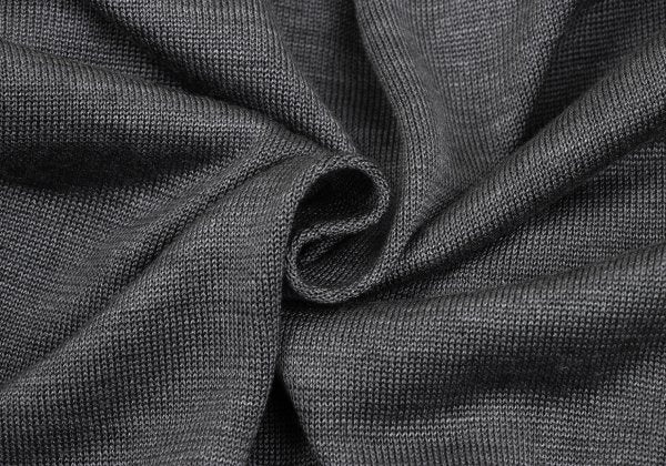LIMI feu Silk Vest Layered Knit Cardigan Gray Size S
