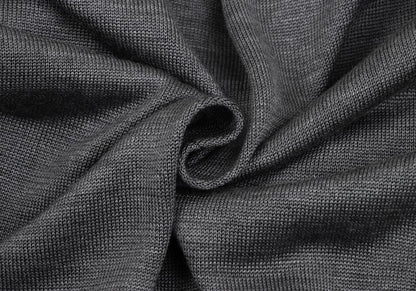 LIMI feu Silk Vest Layered Knit Cardigan Gray Size S