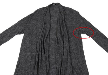 LIMI feu Rayon Wool Dot Jacquard Cardigan Gray Size S