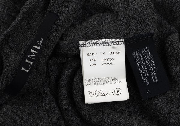 LIMI feu Rayon Wool Dot Jacquard Cardigan Gray Size S