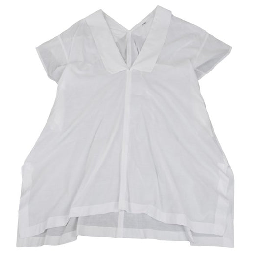 LIMI feu 19SS Cotton Design Collar Midi Dress White Size S
