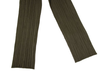 PLEATS PLEASE Pleated Straight Pants Khaki Green Size 2