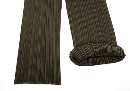 PLEATS PLEASE Pleated Straight Pants Khaki Green Size 2