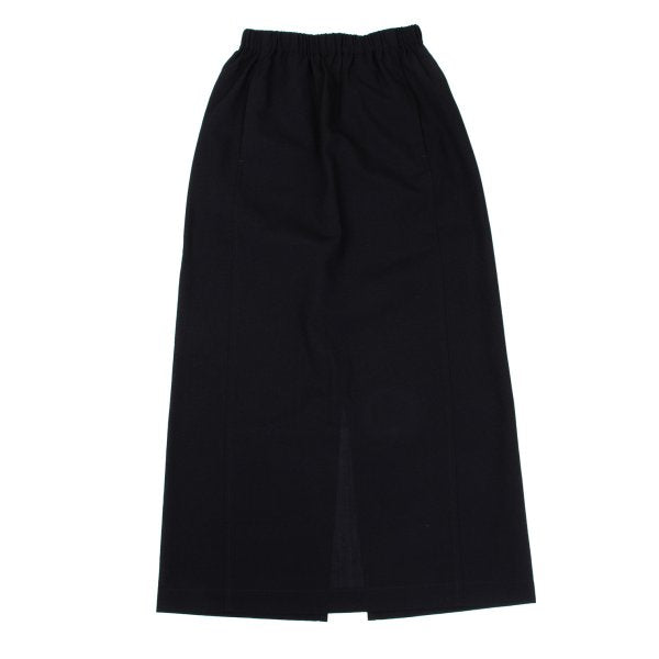 COMME des GARCONS Summer Wool Maxi Skirt Navy Size M