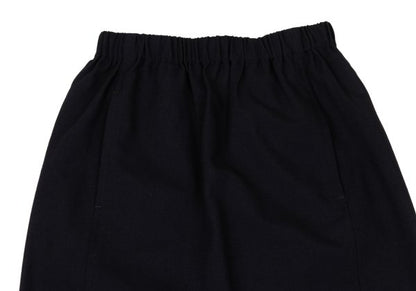 COMME des GARCONS Summer Wool Maxi Skirt Navy Size M