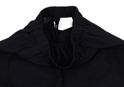 COMME des GARCONS Summer Wool Maxi Skirt Navy Size M
