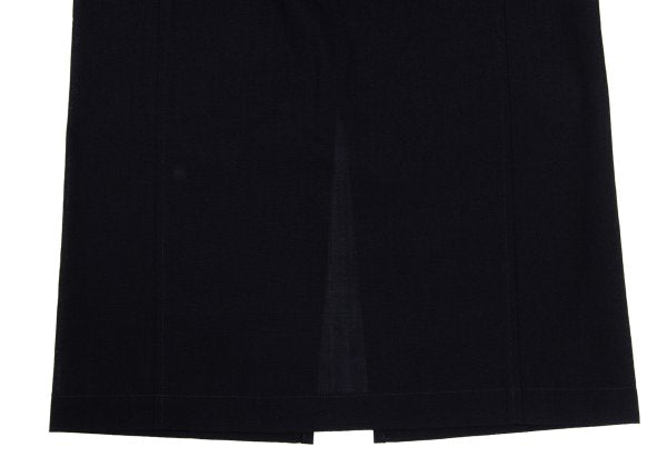 COMME des GARCONS Summer Wool Maxi Skirt Navy Size M