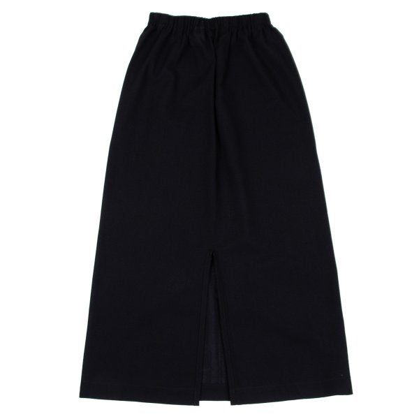 COMME des GARCONS Summer Wool Maxi Skirt Navy Size M