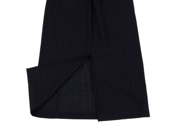 COMME des GARCONS Summer Wool Maxi Skirt Navy Size M
