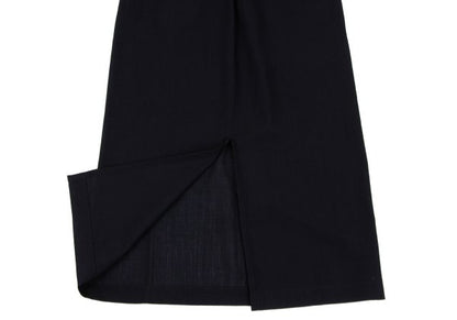 COMME des GARCONS Summer Wool Maxi Skirt Navy Size M