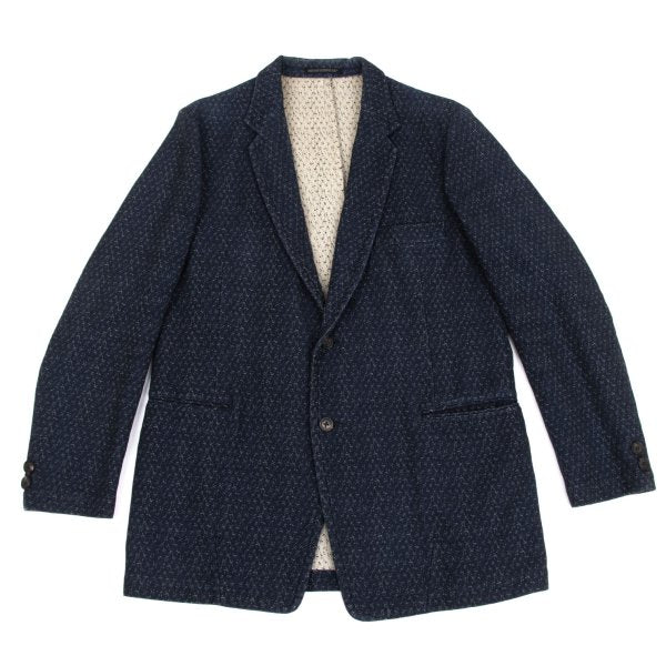 Yohji Yamamoto POUR HOMME Patterned Blazer Navy Size 2