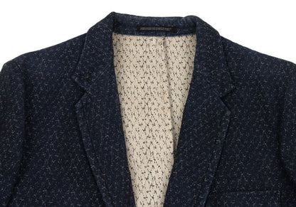 Yohji Yamamoto POUR HOMME Patterned Blazer Navy Size 2