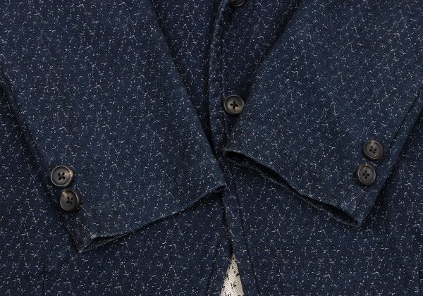 Yohji Yamamoto POUR HOMME Patterned Blazer Navy Size 2