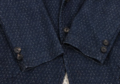 Yohji Yamamoto POUR HOMME Patterned Blazer Navy Size 2