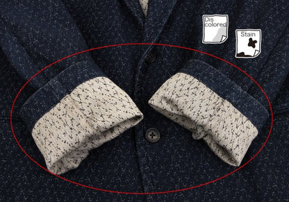 Yohji Yamamoto POUR HOMME Patterned Blazer Navy Size 2