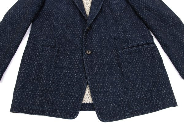 Yohji Yamamoto POUR HOMME Patterned Blazer Navy Size 2