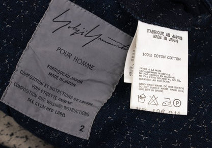 Yohji Yamamoto POUR HOMME Patterned Blazer Navy Size 2