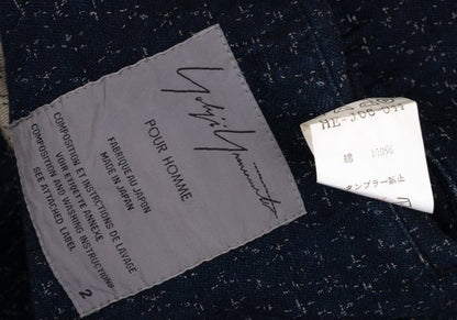 Yohji Yamamoto POUR HOMME Patterned Blazer Navy Size 2