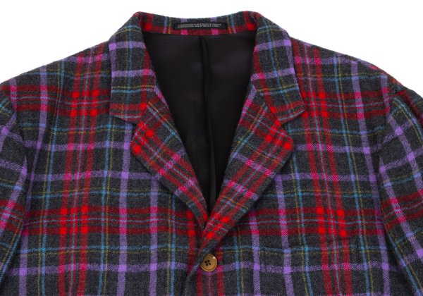 Yohji Yamamoto POUR HOMME Wool Tuck Hem Jacket Gray Size 2