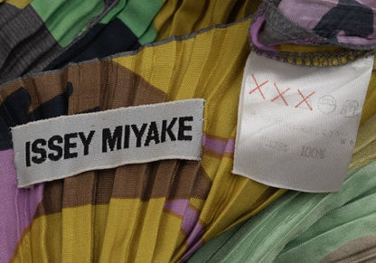 ISSEY MIYAKE Graphic Print Pleated Tank Top Multi Size M