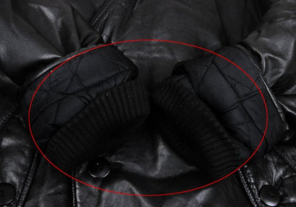 ISSEY MIYAKE Lamb Leather Collarless Blouson Black Size 9