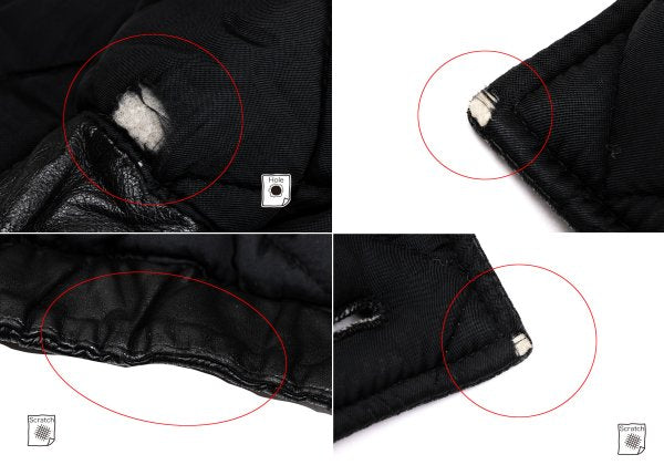 ISSEY MIYAKE Lamb Leather Collarless Blouson Black Size 9