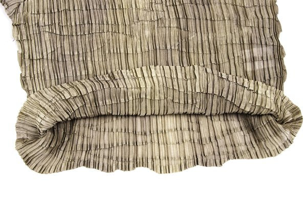ISSEY MIYAKE Polyester Pleated T-Shirt Beige Size M