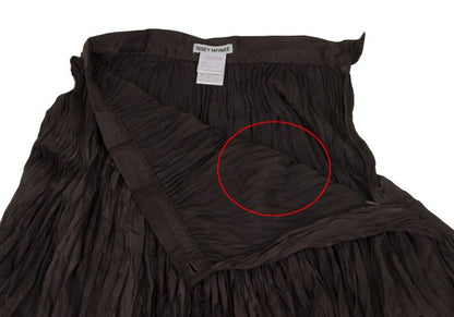 ISSEY MIYAKE Pleated Flare Skirt Brown Size M