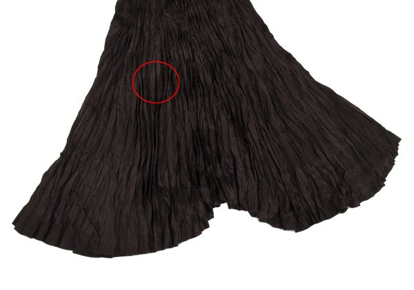 ISSEY MIYAKE Pleated Flare Skirt Brown Size M