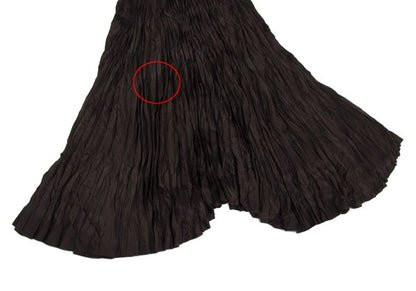 ISSEY MIYAKE Pleated Flare Skirt Brown Size M