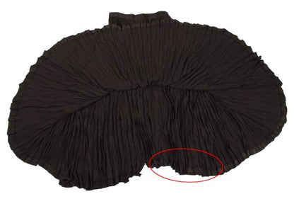 ISSEY MIYAKE Pleated Flare Skirt Brown Size M
