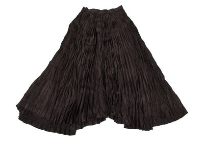 ISSEY MIYAKE Pleated Flare Skirt Brown Size M