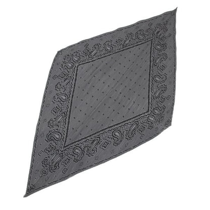 ISSEY MIYAKE Paisley Print Scarf Gray
