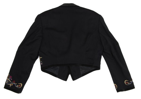 YOSHIYUKI KONISHI Pile Trim Jacket Black/Gold Size L