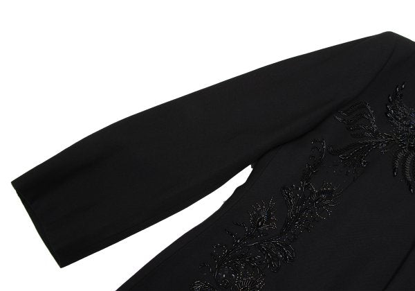 YOSHIYUKI KONISHI Wool Blend Bijou Stand Jacket Black Size M