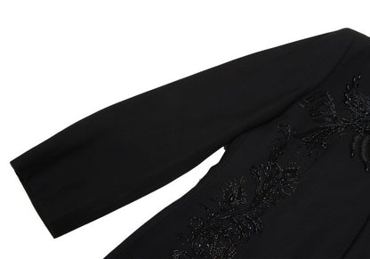 YOSHIYUKI KONISHI Wool Blend Bijou Stand Jacket Black Size M