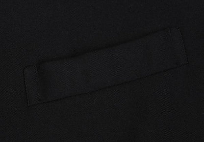 YOSHIYUKI KONISHI Wool Blend Bijou Stand Jacket Black Size M