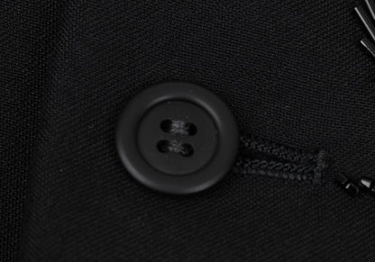 YOSHIYUKI KONISHI Wool Blend Bijou Stand Jacket Black Size M