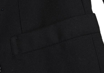 YOSHIYUKI KONISHI Wool Blend Bijou Stand Jacket Black Size M