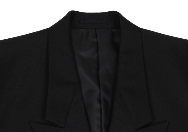 JUNKO KOSHINO Front Embroidery Wool Jacket Black/Gold Size M