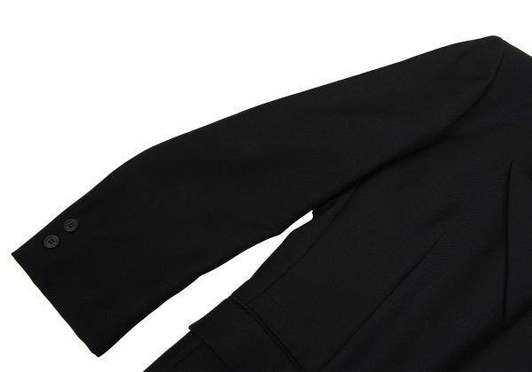 JUNKO KOSHINO Front Embroidery Wool Jacket Black/Gold Size M