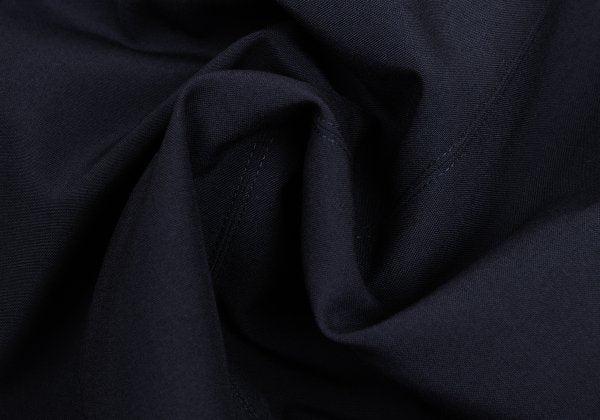 CLAUDE MONTANA Front Tuck Design Wool Jacket Navy Size 46